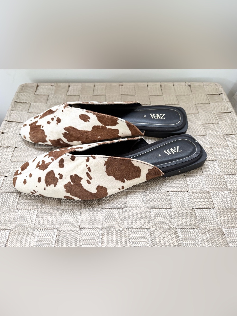 Zara Cowhide Loafers size 38 - Picture 3 of 5